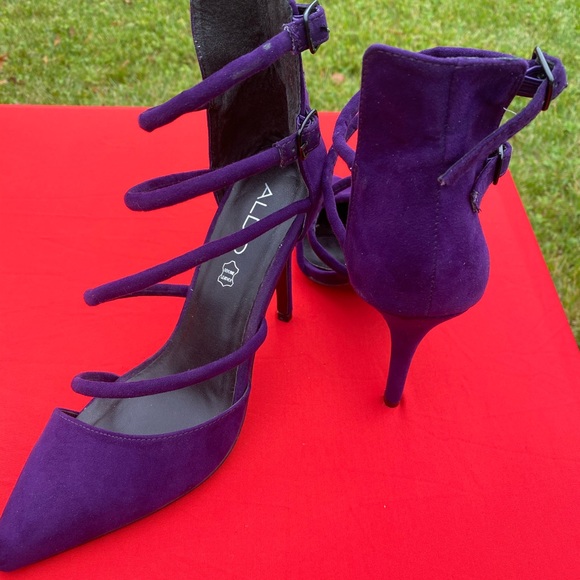 Aldo Purple Suede Pump, 9.0 - Picture 4 of 5